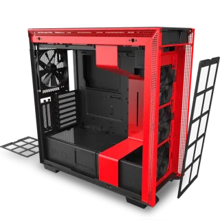 NZXT H710 Mid Tower Black-Red Chassis | AHW Store